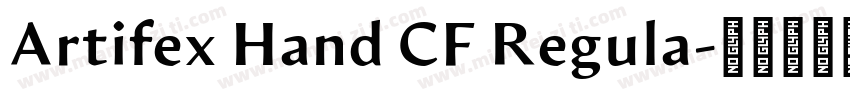 Artifex Hand CF Regula字体转换